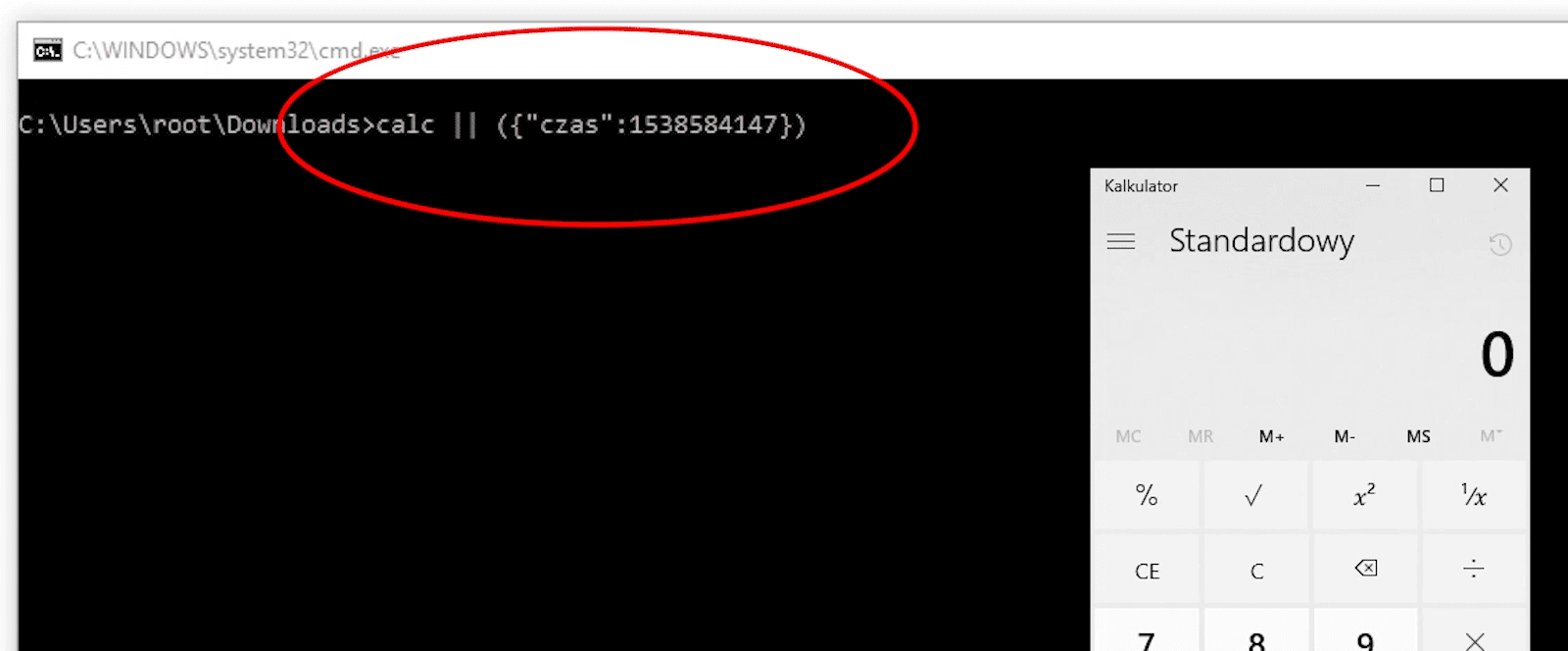 Example BAT program